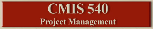 CMIS 540 - Project Management
